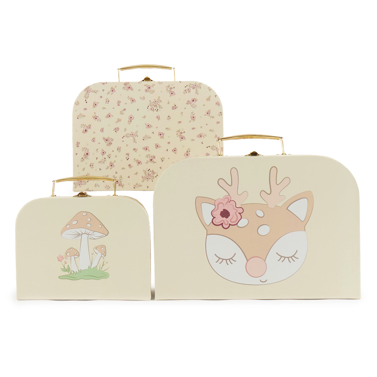 3er Kofferset Ella Vintage Flowers