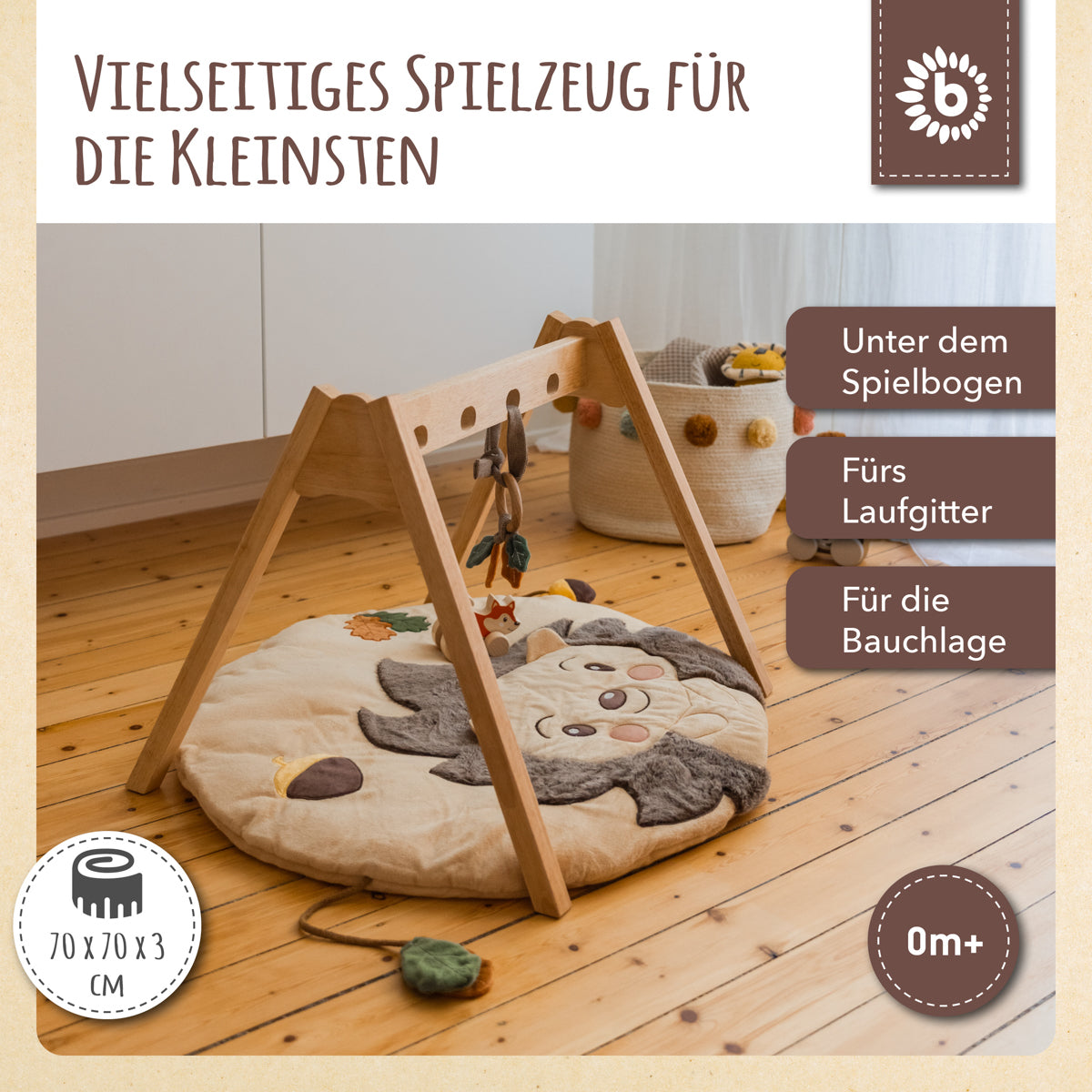 Spieldecke Igel Piksi
