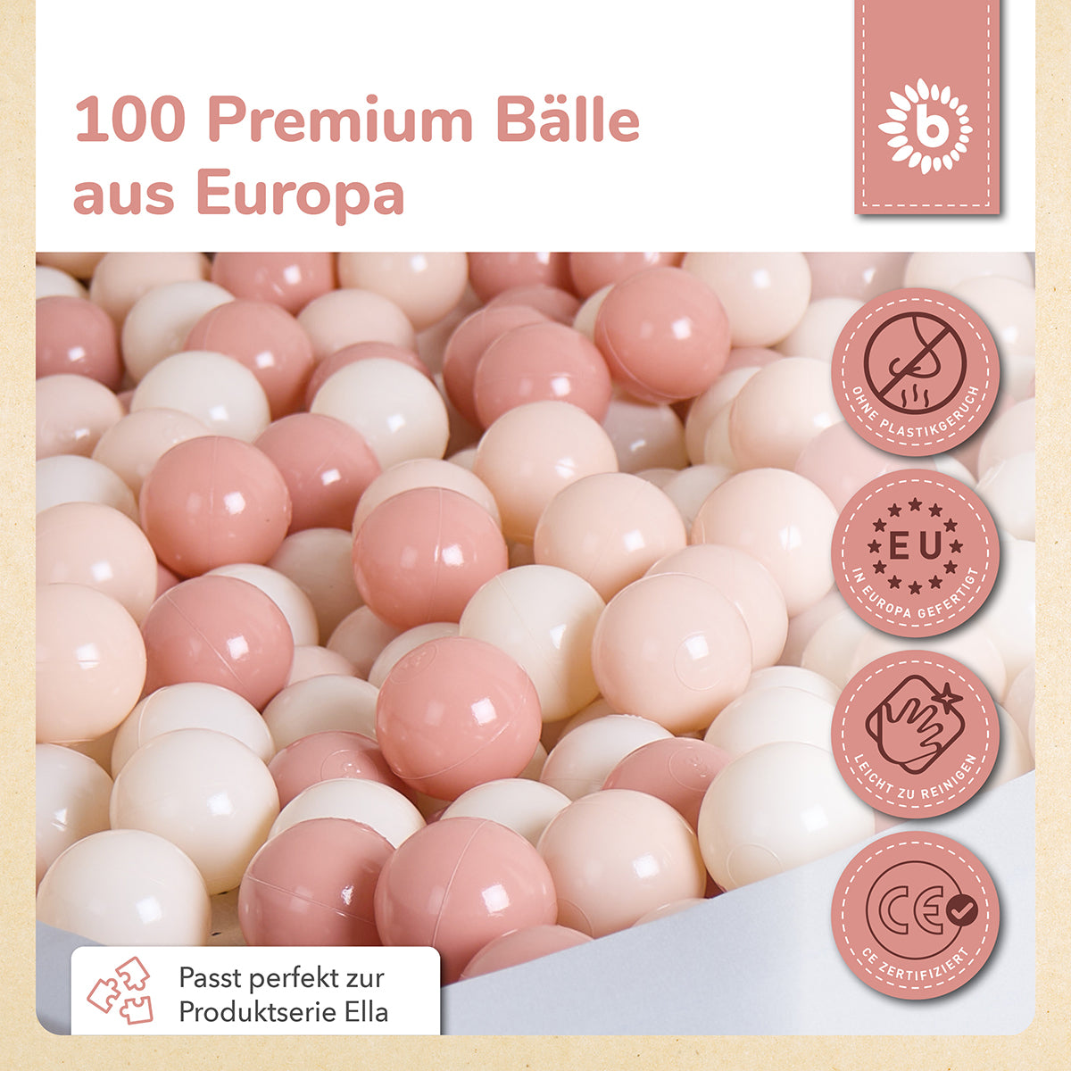 Bälle Dreamy Flowers 100 Stück