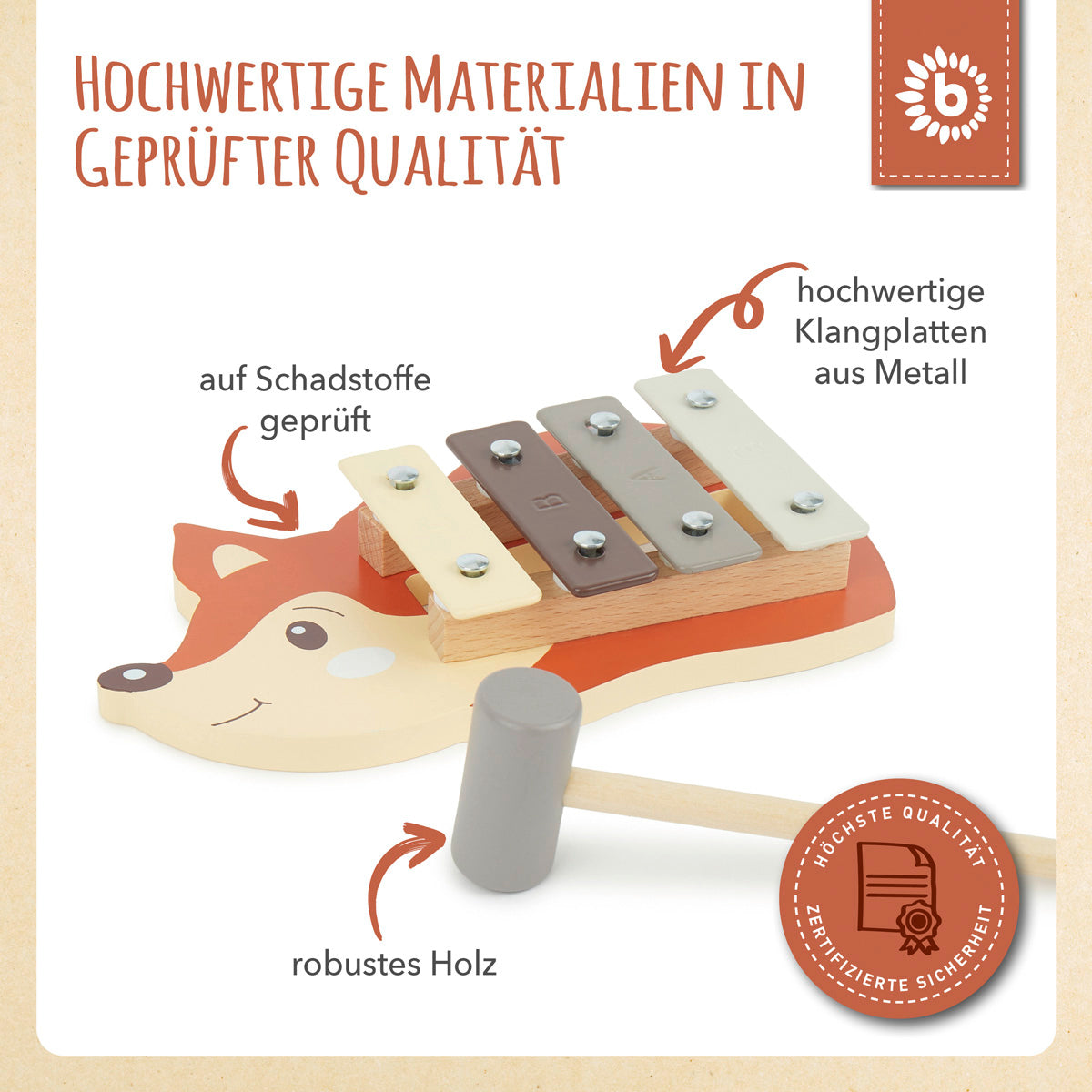 Mini Xylophon Fuchs FSC®