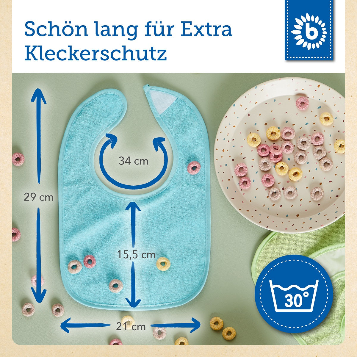 10er Set Lätzchen Rainbow
