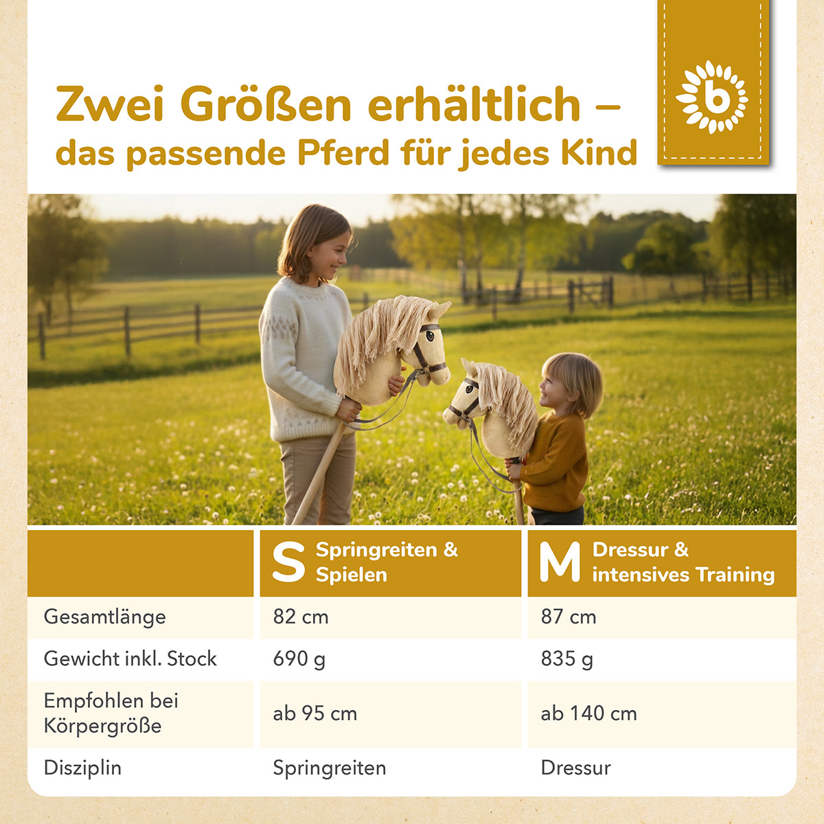 HOBBY HORSE BEIGE - GRÖSSE S