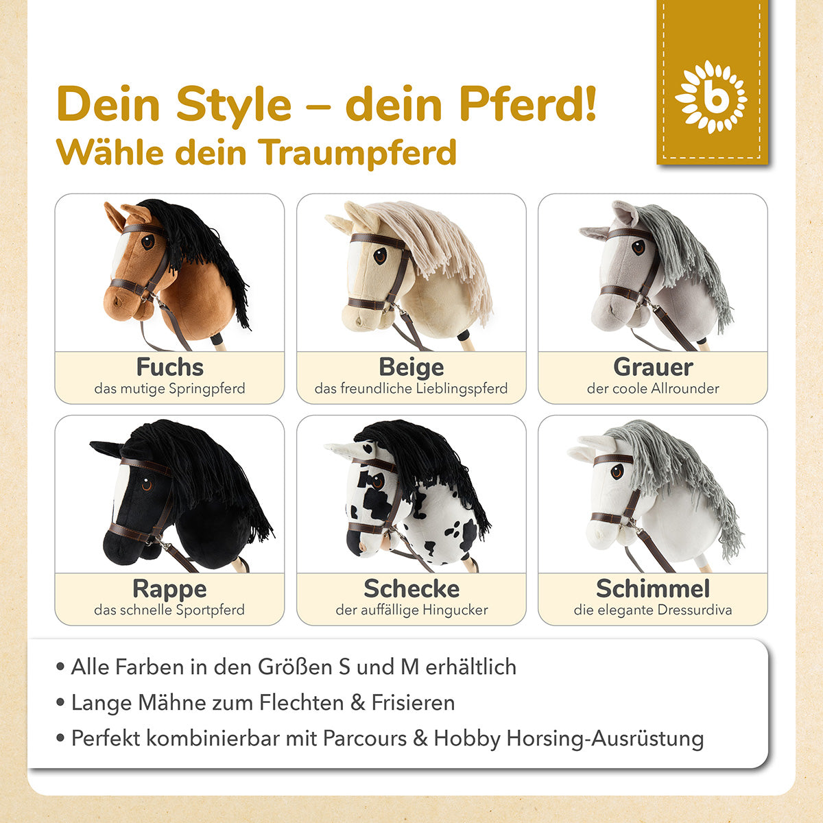 HOBBY HORSE SCHECKE - GRÖSSE M