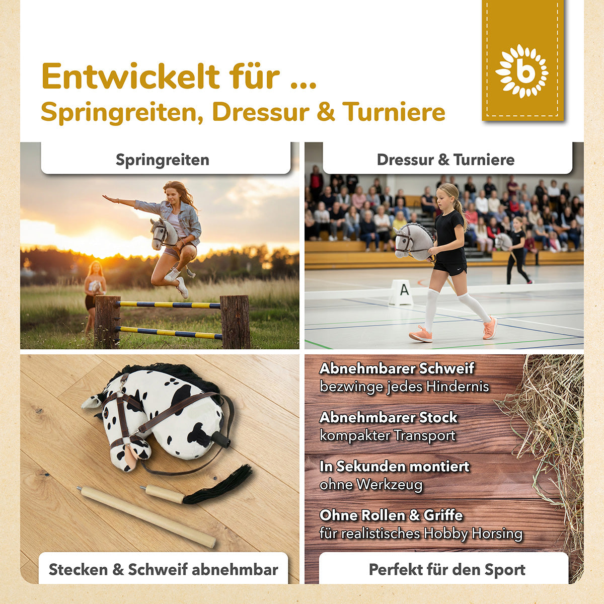 HOBBY HORSE SCHECKE - GRÖSSE M