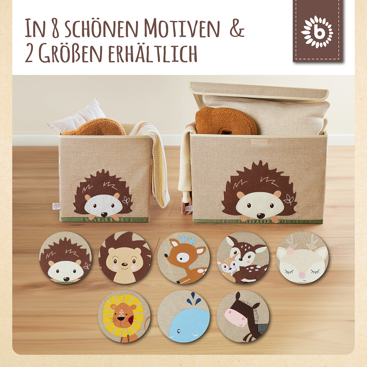 Aufbewahrungsbox Igel mit Deckel