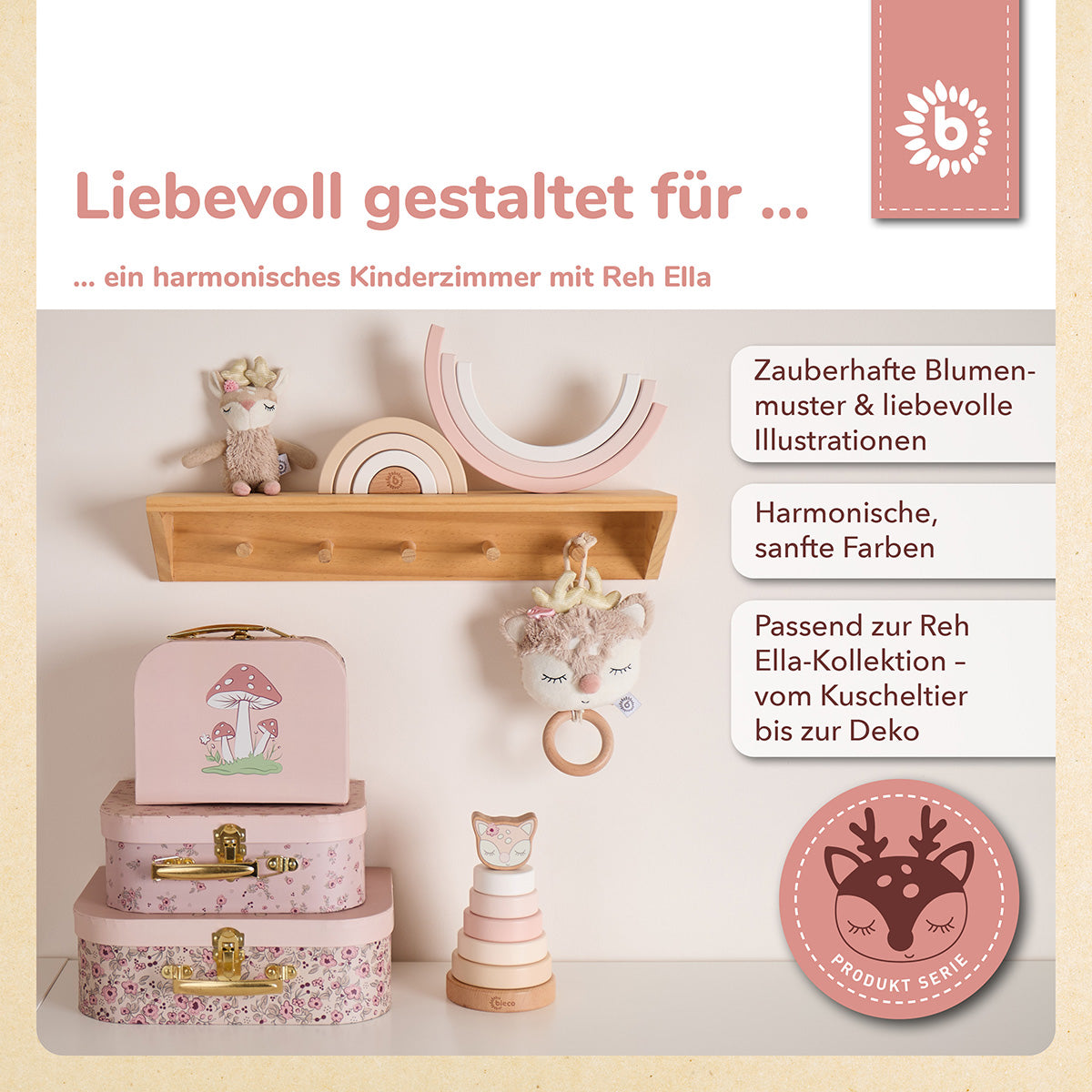 3er Kofferset Ella Dreamy Flowers