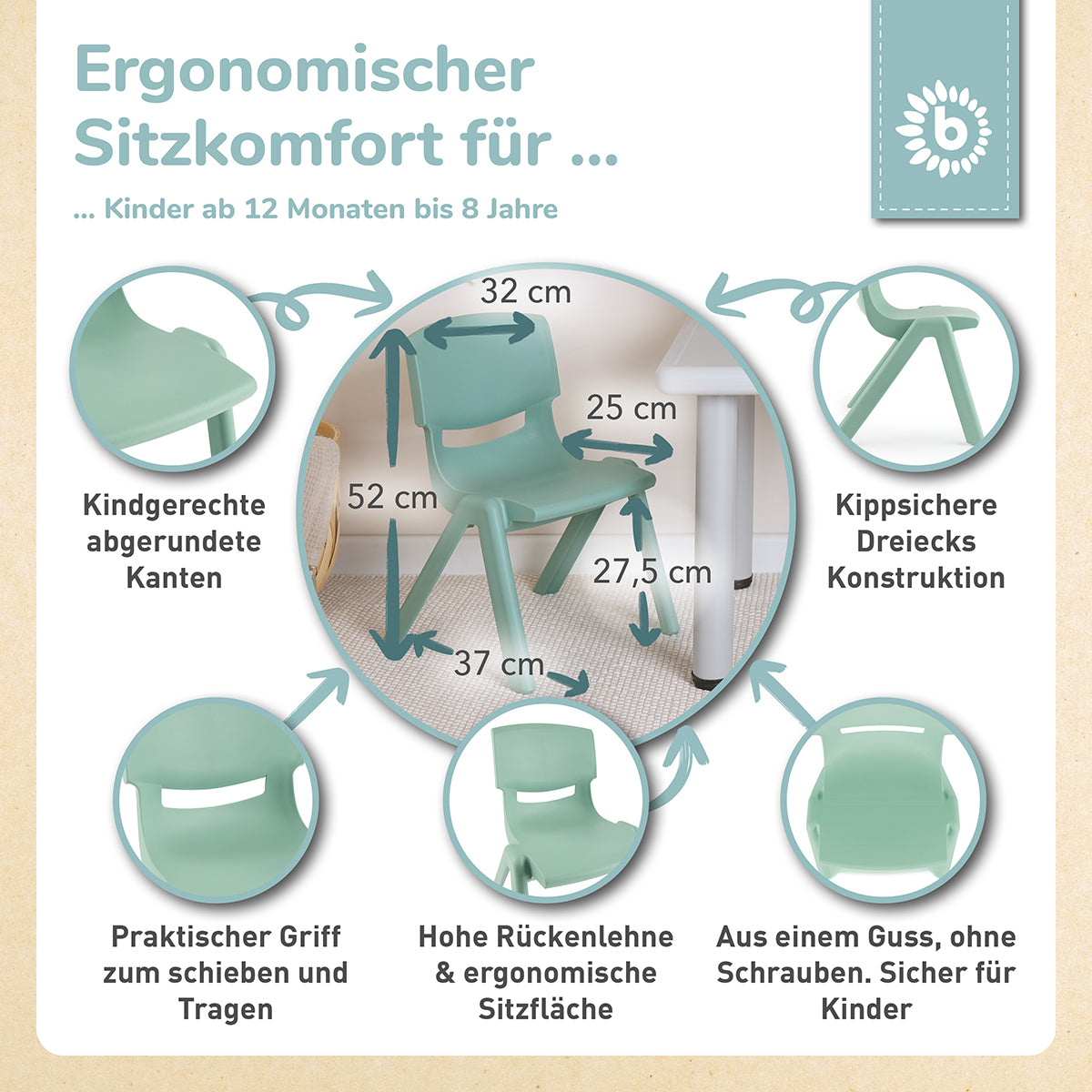 Kinderstuhl mint
