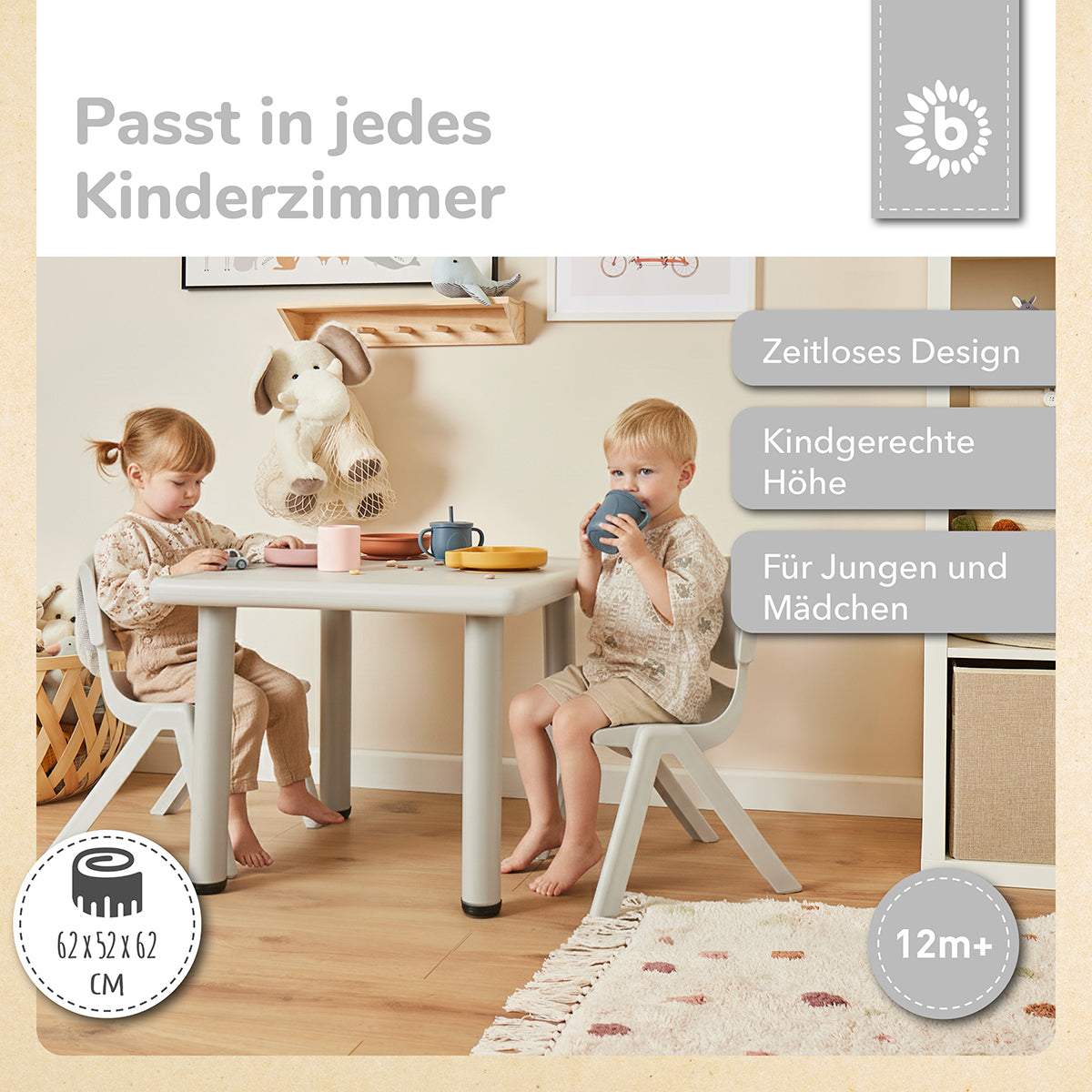 Kindertisch silver