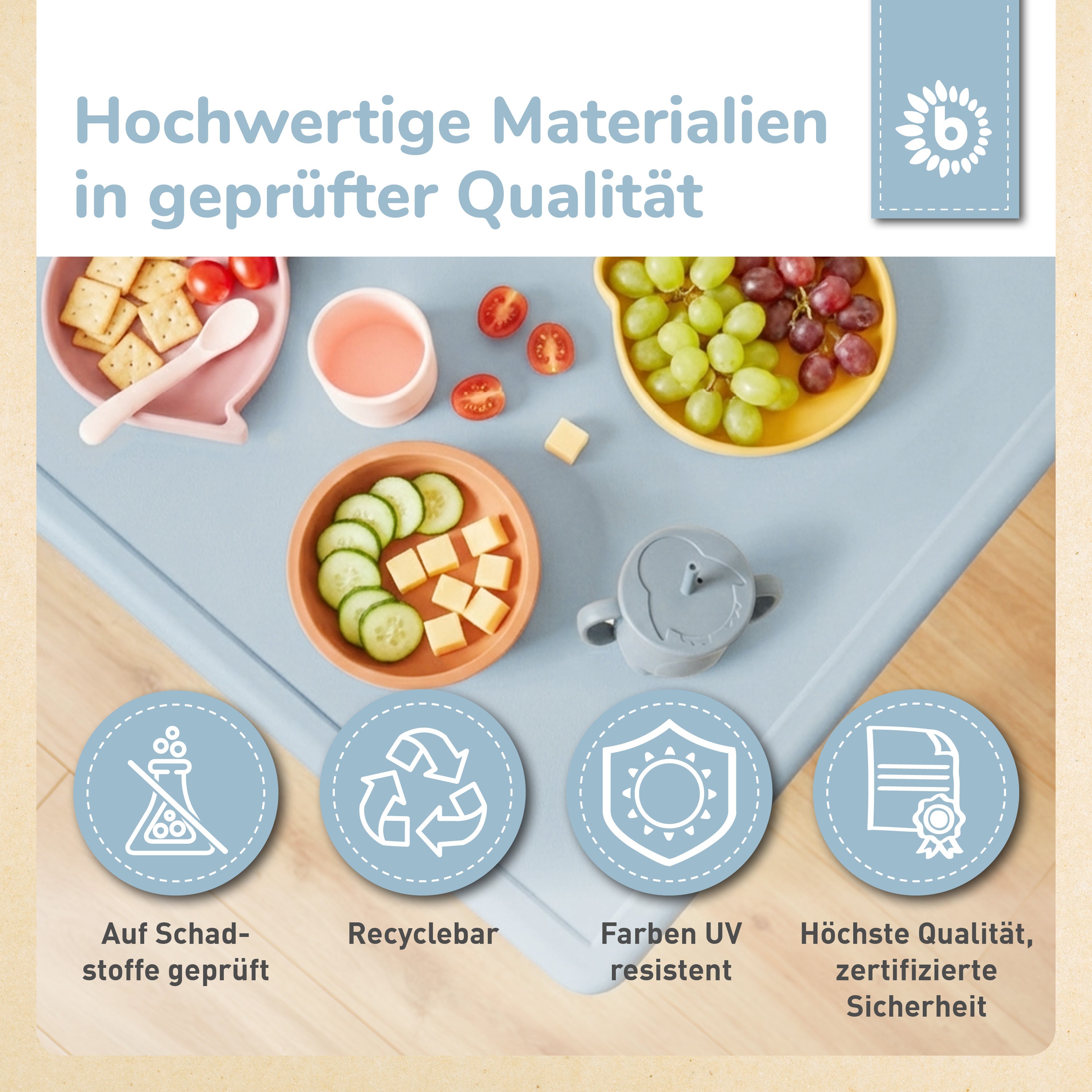 Kindertisch hazy blue