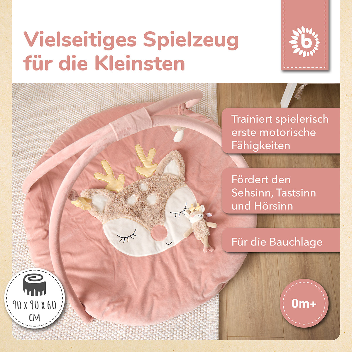 Spieldecke mit Activitybogen Reh Ella