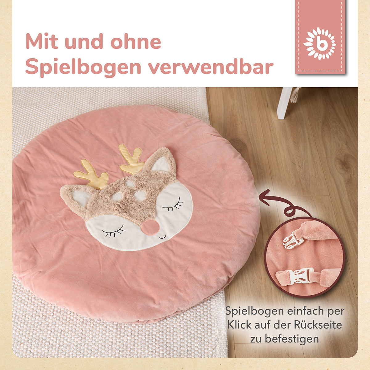 Spieldecke mit Activitybogen Reh Ella