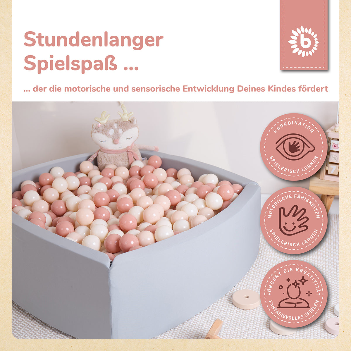 Bälle Dreamy Flowers 100 Stück