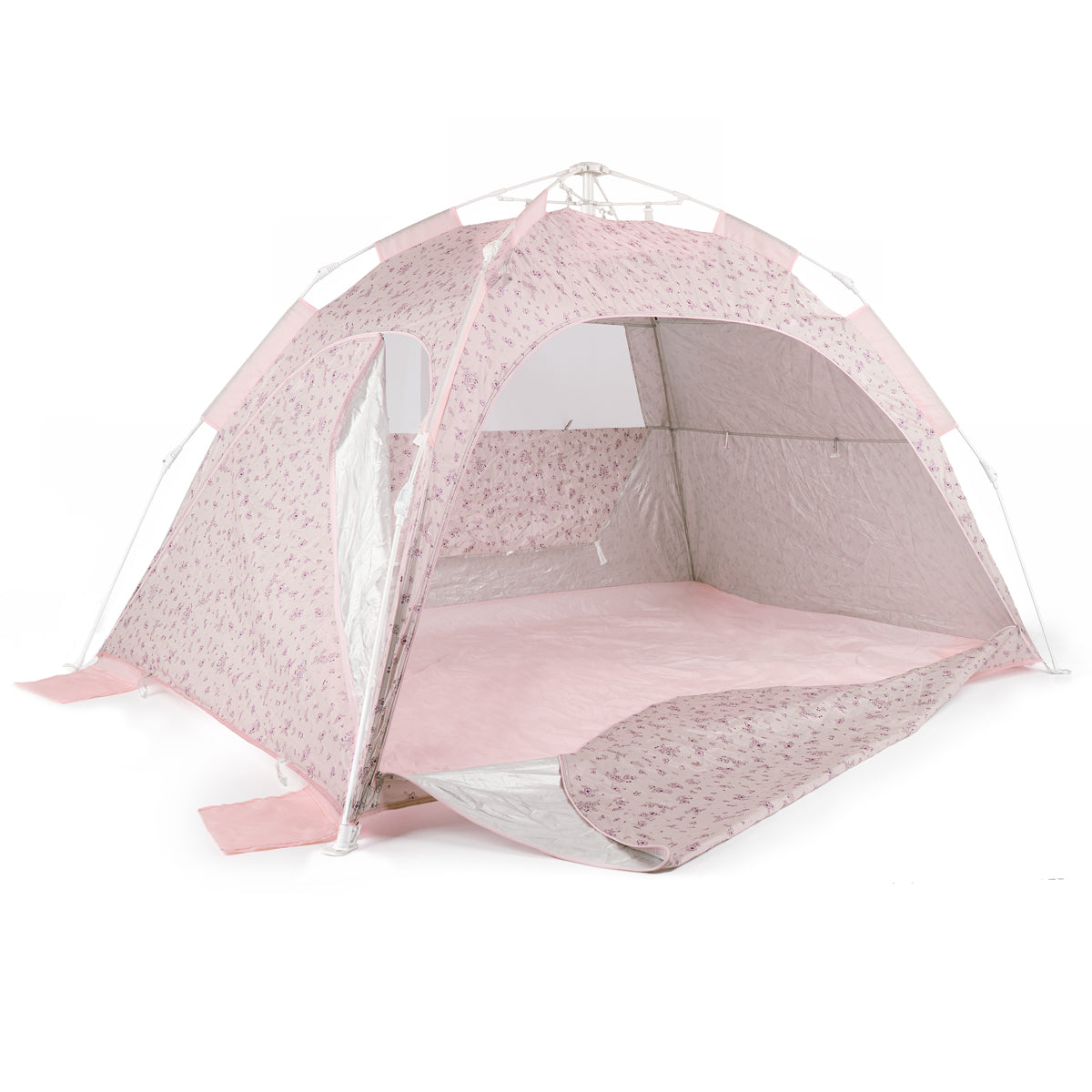 Strandzelt Dreamy Flowers – Strandmuschel mit Quick-Up System, UV-Schutz 80+ & Sichtschutz