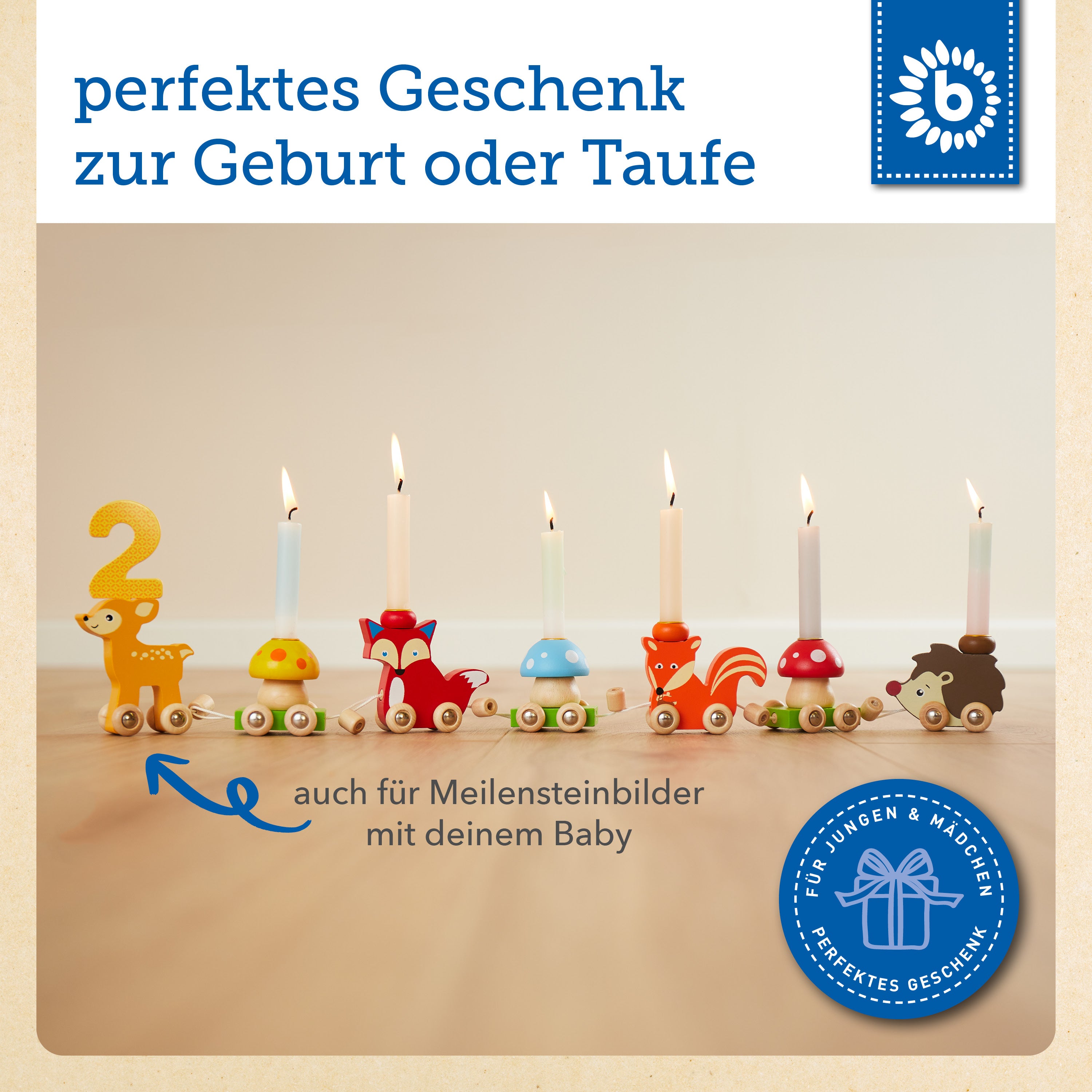Geburtstagszug Waldtiere