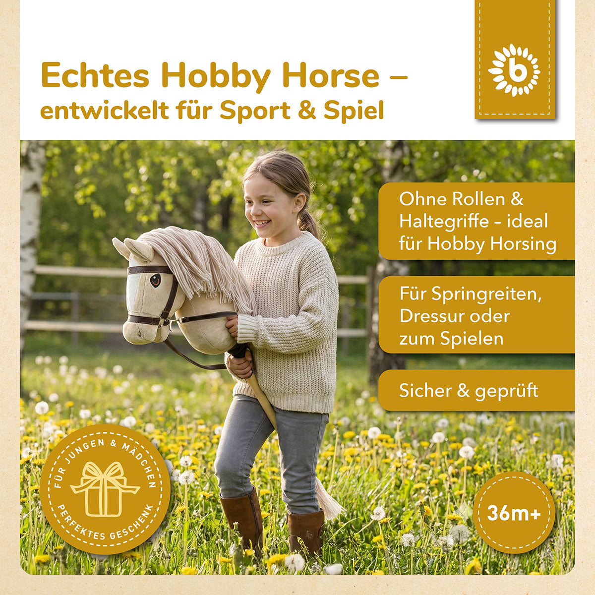 HOBBY HORSE BEIGE - GRÖSSE M