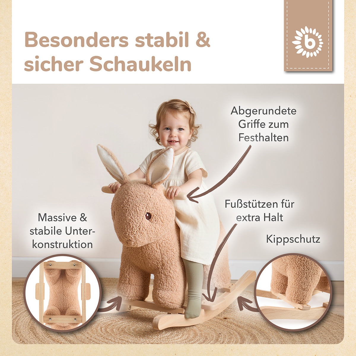 Schaukeltier Hase Fine
